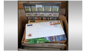 Box Containing A Collection Of Mostly Royal Mail Mint Stamps. Approximate Face Value £300+