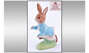 Royal Albert Beatrix Potter Figure `Peter Rabbit`, large version, brown backstamp; 7 inches high