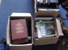 Two Boxes of Assorted Books including Set of Cassells Illustrated English History book Art Books,