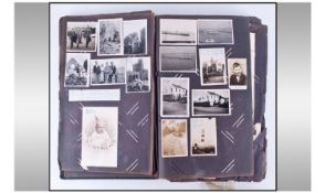 A Large Postcard Album. Containing Early to Mid 20th Century Home Life Photos and News Events of