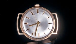 Garrard - Gents 9ct Gold Cased Manuel Wind Watch, Presented by The Directors of EMI, In 1977. 22.6