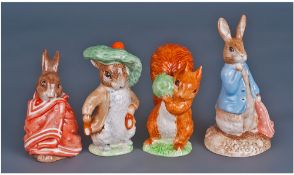 Beswick Beatrix Potter Figures ( 4 ) In Total. 1/ Benjamin's Bunny BP 3B. 2/ Poorly Peter Rabbit