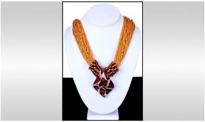 Murano Glass Fashion Necklace.