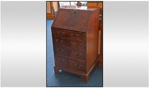 Ladies Writing Desk of Small Form, fall front above four graduating drawers. Fall front with