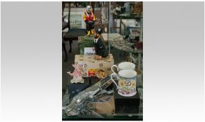 Assorted Collectables including mugs, metalware, comical boxed ornaments etc