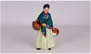Royal Doulton Early Figure 'The Orange Lady'. HN 1953. Issued 1940-1960. 8.5 inches tall. Mint