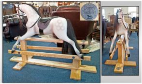 Quality Hand Crafted 'Derby Rockers' Rocking Horse  Consisting of a hardwood base, real horse hair
