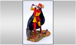 Royal Doulton Handmade Figure/Sculpture Pied Piper. HN 3721. Issued 1993-1996. Designer A.