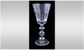 Victorian Goblet with a baluster stem, 9 inches high.