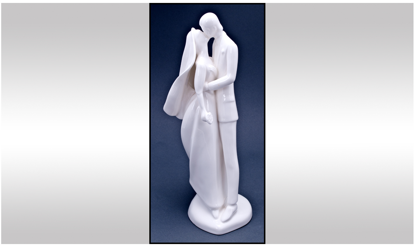 Royal Doulton Figure Wedding Day, HN2748. White Height 13 Inches, Boxed.