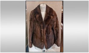 Brown Mink Short Jacket.