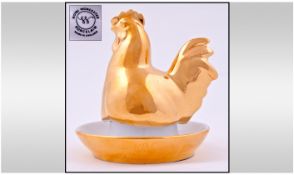 Royal Worcester Gold Lustre Hen Egg Cup.
