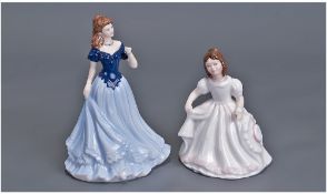 Two Ceramic Figures. 1. Royal Worcester 'Happy Birthday, Les Petites' 7 inches in height. 2. Royal