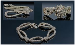 Camrose And Kross Reproduction Jewellery Worn By Jacqueline Bouvier Kennedy. Three matching