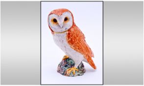 Beswick Bird Figure. 'Barn Owl'. Model number 1046B. Second version. Height 7.25 inches. Mint