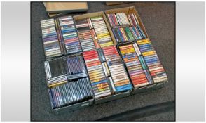 Large Collection of Assorted CD's and Cassettes. Includes Pop, Easy Listening, Country and Classic.
