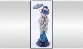 Lladro Figure ' Oriental Spring ' Model No.1445. Issued 1978-1996. Height 11.5 Inches. Excellent