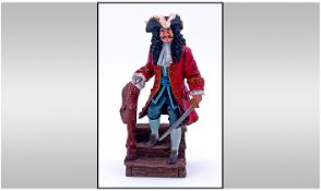 Royal Doulton Figure Captain Hook. HN 3636, Issued 1993-1996. Designer Robert Tabbenor. Height 9