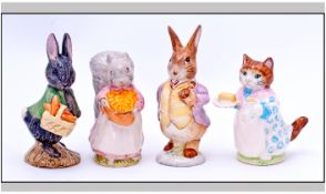 Beswick Beatrix Potter Figures ( 4 ) In Total, Comprises 1/ Little Black Rabbit, Back stamp BP3B,