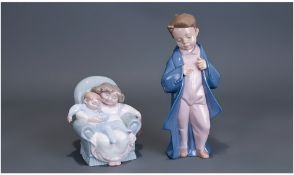 Two Nao By LLadro Figures, Stories with Grandma, original box, 6 inches in height and one other of a