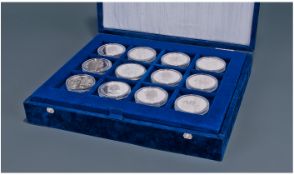 London Mint Collection of Modern Proof and Uncirculated Silver Coins, 22 coins in total. Includes