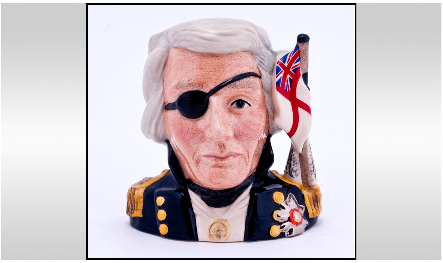 Royal Doulton Ltd Edition - Collectors Club Character Jug ' Nelson ' Small Size. D.6963. Issued
