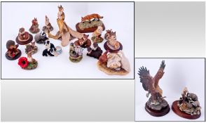 Collection of Animal Figures (19) in total comprising mainly Border Fine Art. Figures include