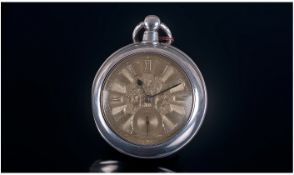 Silver Pair Cased Fussee Driven Pocket Watch. With ornate dial. Hallmark Birmingham 1926.