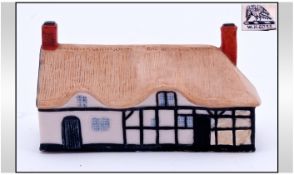 W.H. Goss Model of Isaac Walton's Birth Place, Shallow Ford. Height 2 Inches, Width 3.25 Inches.