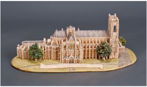 Lilliput Lane Handmade Model of Westminster Abbey. With certificate of authenticity and original