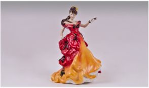 Royal Doulton Figure of the Year 1996 ' Belle ' HN.3703. Issued 1996. 8.5 Inches Tall, with Box