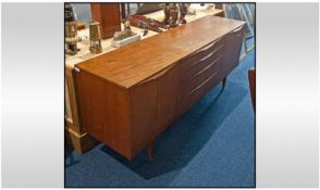 A G-Plan Type Teak Sideboard. 1960`s. Contemporary design. Four drawer to the centre, flanked by