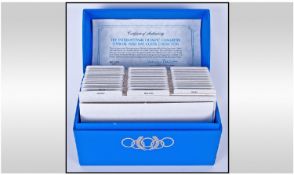 An Unusual Box Of Commemorative Stamp Covers From The International Olympic Committee. Includes a