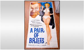 Film Posters, Original Very Large Poster For 1962 Film `A Pair Of Briefs` With James Robertson