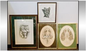 Four Different Prints Of Dogs, including Pollyanna Pickering.