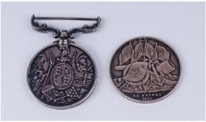 Turkish Crimean War Medal, Sardinian Issue Inscribed `La Crimea 1855 Together With Long Service And