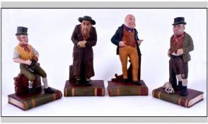 Aynsley Fine Porcelain Figures from `The Charles Dickens Series` Range. 4 Figures comprising Fagin,