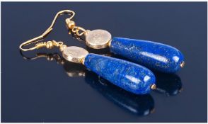 A Pair of Lapis Lazuli Earrings