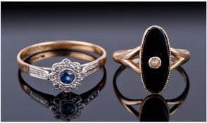 Early 20thC 18ct Gold & Platinum Sapphire And Diamond Ring, Ring Size T, Together With A 14ct Gold