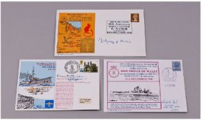Three Commemorative Stamps Covers. One commemorating El Alamein and signed by Montgomery of