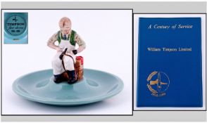 Beswick Advertising Feature Figure Of A Cobbler At Work, for 100 years of Timpson Shoes. 1865-1965.