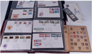 Two Albums Containing A Quantity Of First Day Covers. 1970`s and 1980`s. Together with a small low