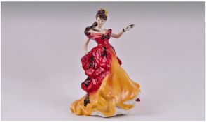 Royal Doulton Figure of the Year 1996 ` Belle ` HN.3703. Issued 1996. 8.5 Inches Tall, with Box and