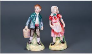 Royal Doulton Figures - Jack and Jill. ` Jack ` HN.2060 Artist Signed D.C. Date 1950, Retired 1971.
