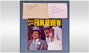 Steptoe & Sons Autographs, 2 pages from autograph books with signatures Harry H Corbett & Wilfrid