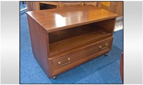 Modern TV Cabinet. Height 22 inches, depth 18 inches, width 32 inches.