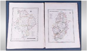 English, Welsh and Irish County Maps by R. Creighton, original colour, Published in the 1840`s from