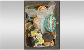 Collection of Ceramics including Royal Doulton posy bowl, pair of Oriental jars, Lilliput Lane
