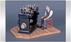 Royal Minton Classics Limited Edition Of 395 The Janvier Reducing Machine. Height 6.5 inches, width