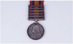 Queens South Africa Medal, With Five Clasps, Tugela Heights, Orange Free State, Relief Of